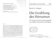 Tapa de Orbis Biblicus et Orientalis, vol. 209: Die Erz ahlung des Wenamun: ein Literaturwerk im Spannungsfeld von Politik, Geschichte und Religion