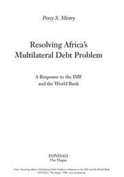 Tapa de Resolving Africa's multilateral debt problem