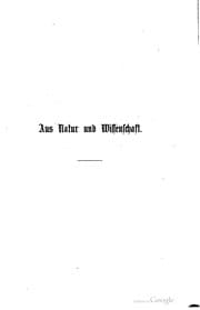 Tapa de Aus natur und wissenschaft