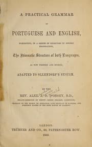 Tapa de A practical grammar of Portuguese and English, exhibiting, in a series of exercises in double translation