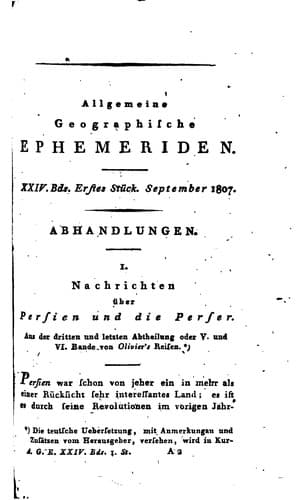 Tapa de Allgemeine geographische Ephemeriden