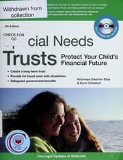 Tapa de Special needs trusts