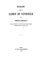 Tapa de Ricerche intorno al libro di Sindibad