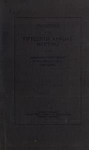 Tapa de Proceedings of the annual meeting