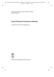 Tapa de Crystal plasticity finite element methods in materials science and engineering