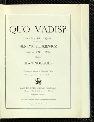 Tapa de Quo vadis?