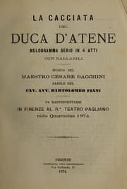 Tapa de La cacciata del duca d'Atene