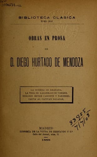 Tapa de Obras en prosa