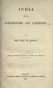 Tapa de India under Dalhousie and Canning