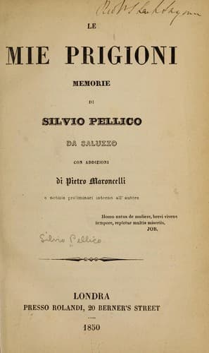 Tapa de Le mie prigioni