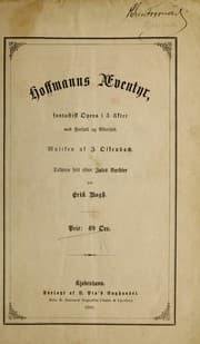 Tapa de Hoffmanns Æventyr