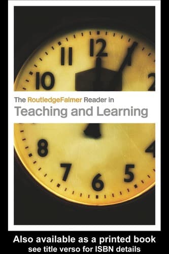 Tapa de The RoutledgeFalmer reader in teaching and learning