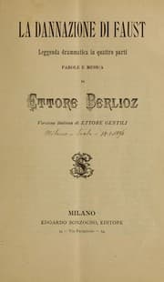 Tapa de La dannazione di Faust