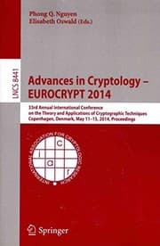 Tapa de Advances in Cryptology - EUROCRYPT 2014