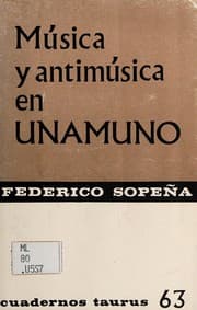 Tapa de Musica y antimusica en Unamuno