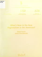 Tapa de What's new in the new regionalism in the Americas?