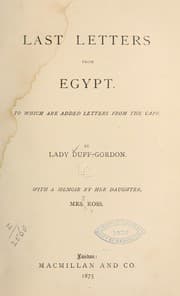 Tapa de Last letters from Egypt