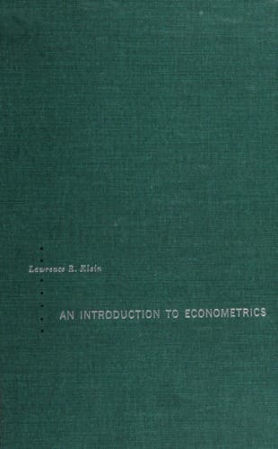 Tapa de An introduction to econometrics.