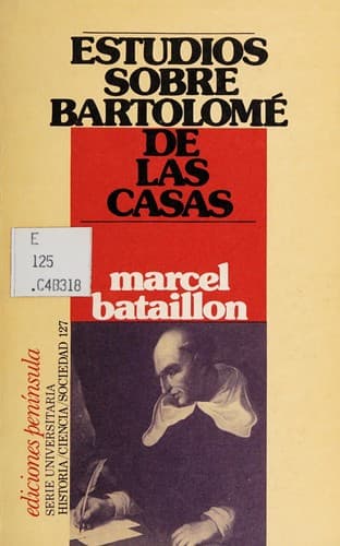 Tapa de Études sur Bartolomé de Las Casas