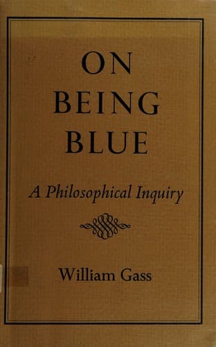 Tapa de On being blue