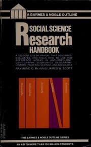 Tapa de Social science research handbook