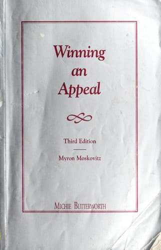 Tapa de Winning an appeal