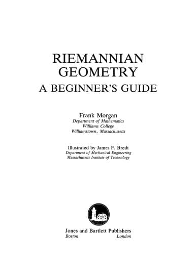 Tapa de Riemannian Geometry