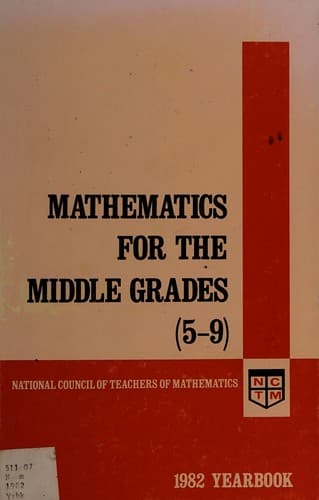 Tapa de Mathematics for the middle grades (5-9)