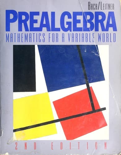 Tapa de Prealgebra