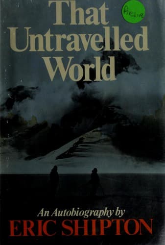 Tapa de That untravelled world