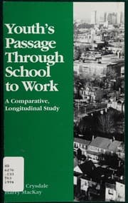 Tapa de Youth's passage through school to work