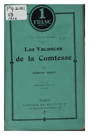Tapa de Les vacances de la comtesse