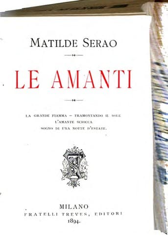 Tapa de Le amanti