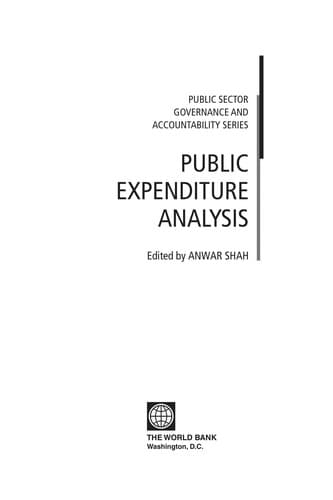 Tapa de Public expenditure analysis