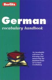 Tapa de Berlitz German Vocabulary Handbook