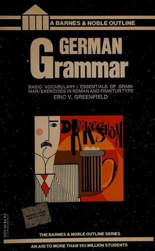 Tapa de German grammar