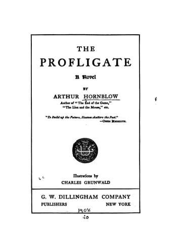 Tapa de The profligate