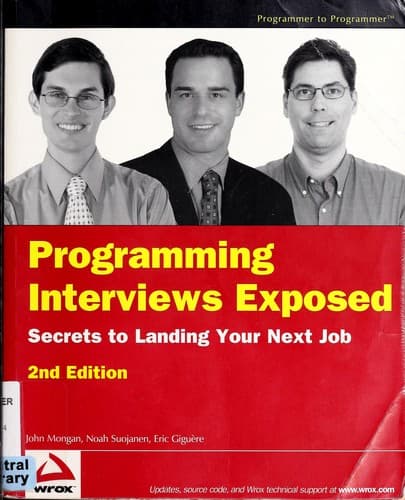 Tapa de Programming interviews exposed