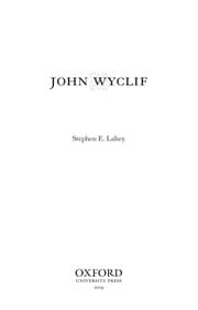 Tapa de John Wyclif