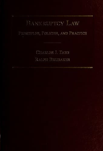 Tapa de Bankruptcy law