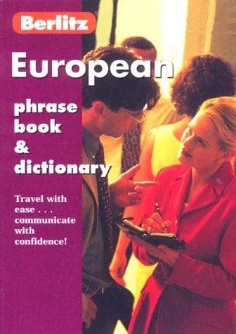 Tapa de European phrase book & dictionary