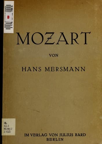 Tapa de Mozart