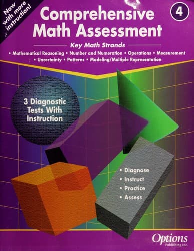 Tapa de Comprehensive math assessment: Key math strands