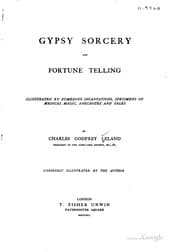 Tapa de Gypsy Sorcery and Fortune Telling: Illustrated by Numerous Incantations ..