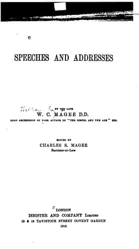 Tapa de Speeches and Addresses