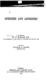 Tapa de Speeches and Addresses