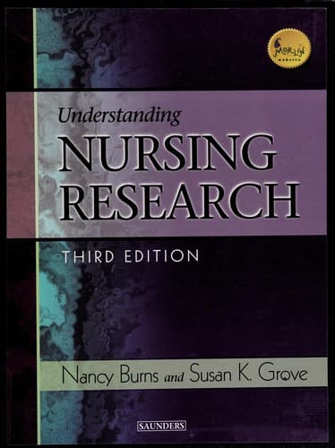 Tapa de Understanding nursing research