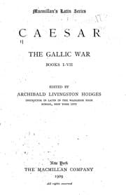 Tapa de The Gallic war, books I-VII