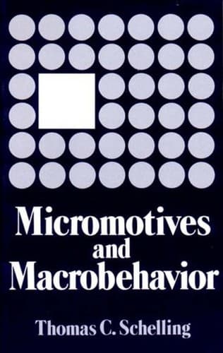 Tapa de Micromotives and macrobehaviour