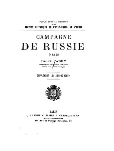 Tapa de Campagne de Russie (1812)